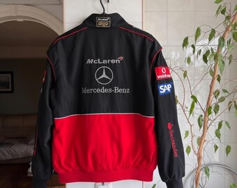 Vintage Mclaren Mercedes F1 Racing Jacket, Vodafone Santander