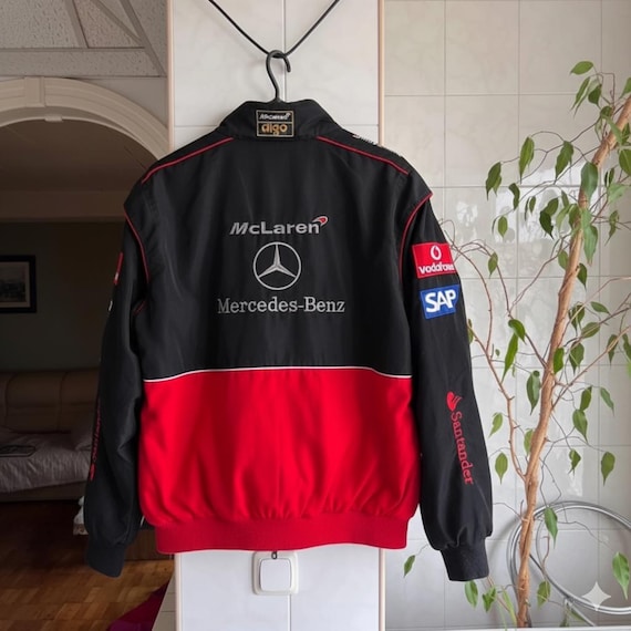 Vintage Mclaren Mercedes F1 Racing Jacket, Vodafone Santander