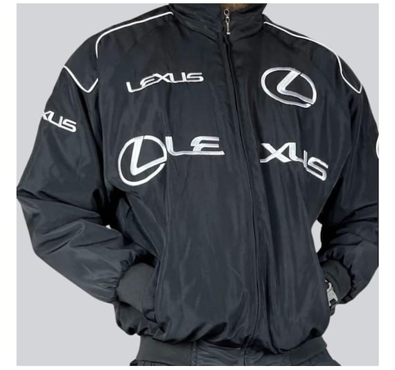 レクサス レーシングジャケット Vintage 90s Lexus Racing Jacket | Black Full Zip Windbreaker