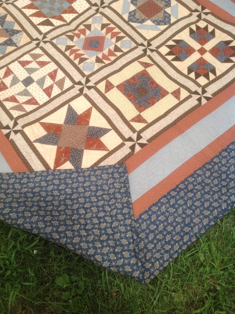 Fullsized Quilt...celebrating Books...laura Ingalls Wilder A Sampler Quilt Etsy