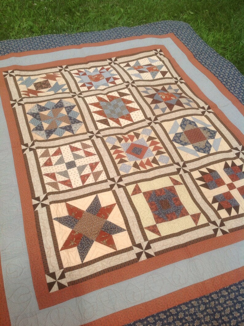 Fullsized Quilt...celebrating Books...laura Ingalls Wilder A Sampler Quilt Etsy