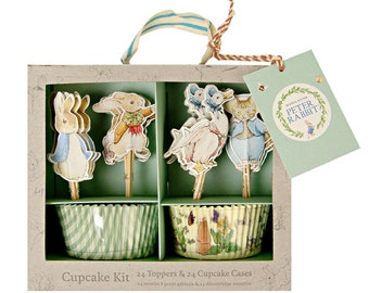 Peter Rabbit Cupcake Kit by Meri Meri | Beatrix Potter Party | Peter Rabbit Birthday | Peter Rabbit Baby Shower