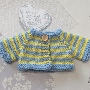 Little Buddy Sweater, Cardigan for 10-11 Inch Waldorf Dolls
