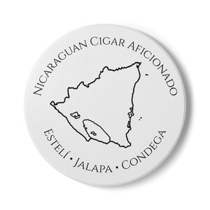 Nicaraguan Cigar Aficionado Coaster | Estelí Jalapa Condega | Cigar Lounge Gift