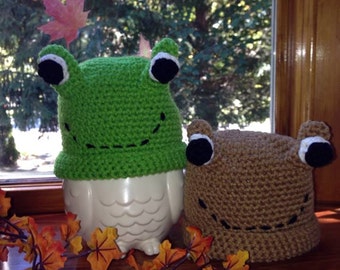 Frog and Toad Twins Frog Hat Toad Hat Little Boys Baby Boys