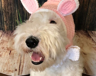 Easter Bunny Dog Hat