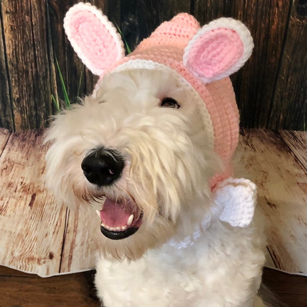 Easter Bunny Dog Hat