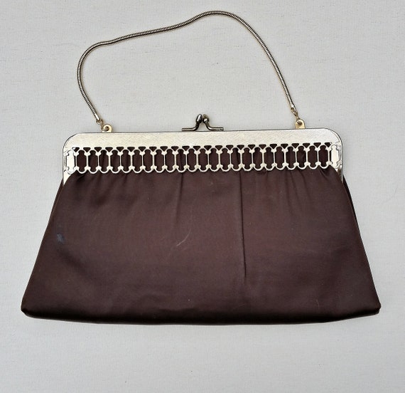 Vintage 50s evening bag. Can be handbag or clutch… - image 1