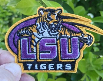 Louisiana State Tigers gesticktes Bügelbild