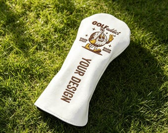 Personalized  Embroidered Golf Club Headcover, CustomFunny Driver Cover, Retro Character Golf Club Cover, Unique Golf Gift for Men, Dad