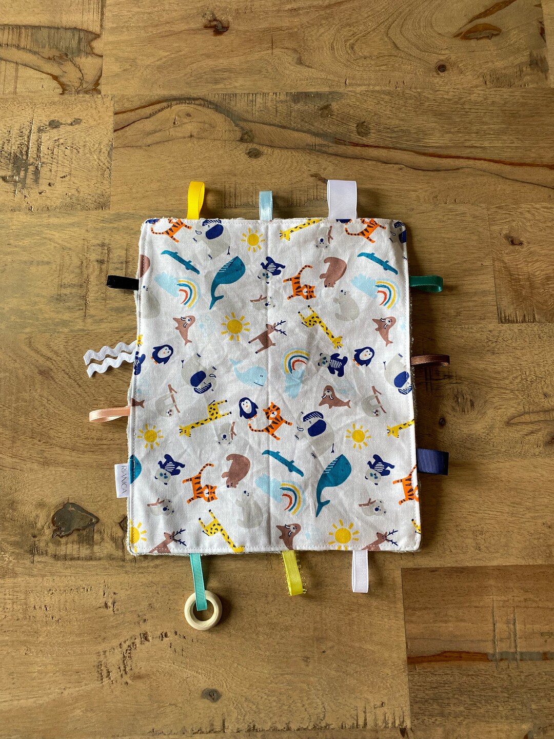 Baby Crinkly Sensory Blanket Etsy