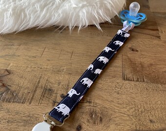 Soother pacifier clip