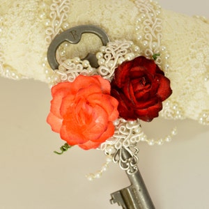 Boutonniere, Skeleton Key Boutonniere, Key Boutonniere image 4