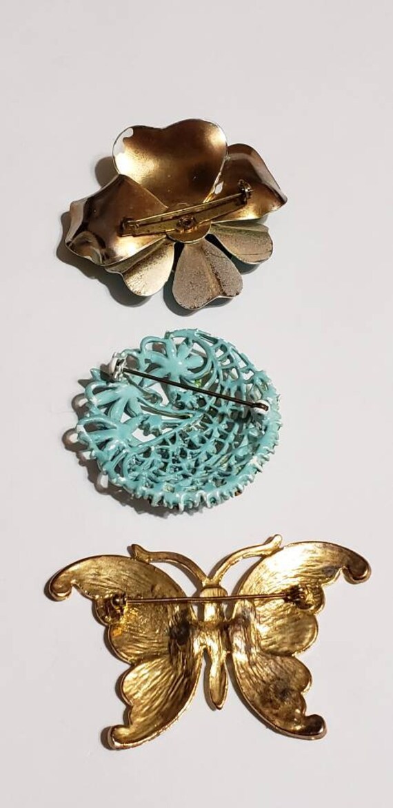 Vintage Retro Brooch Lot Gem