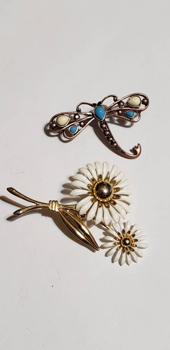 Vintage Retro Brooch Lot Gem