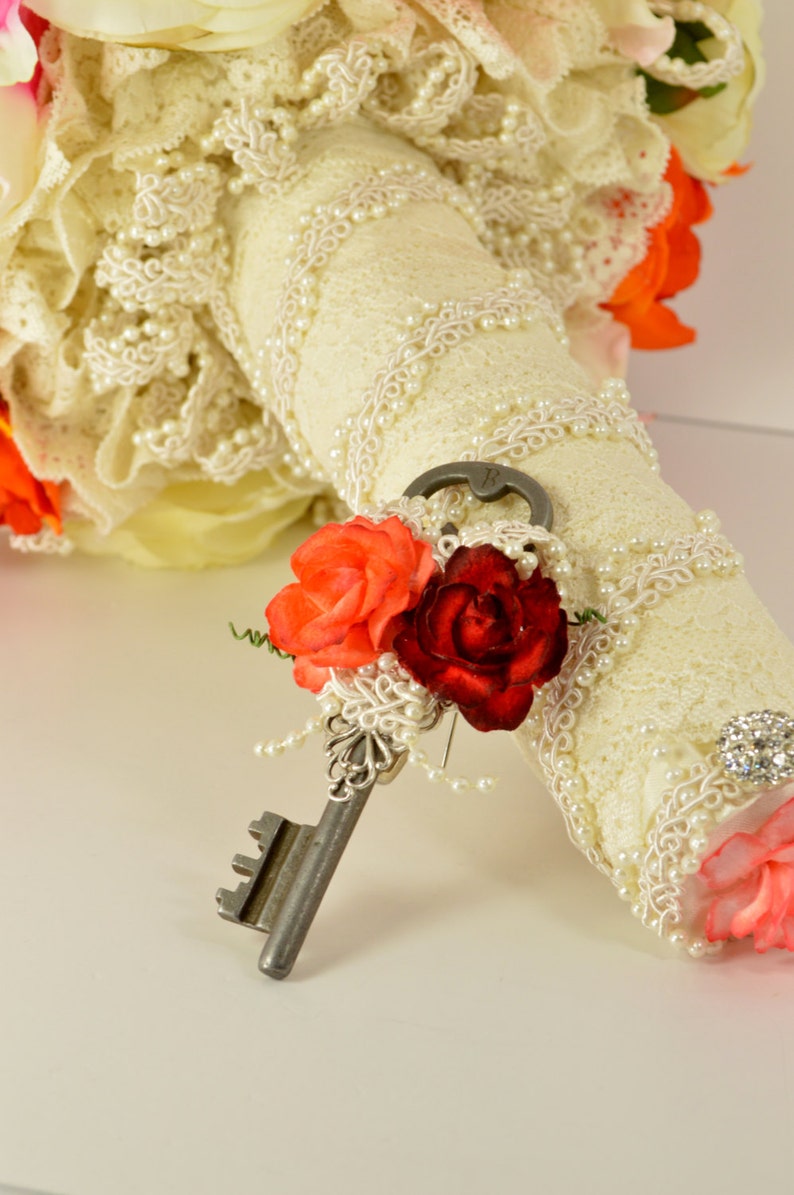 Boutonniere Skeleton Key Boutonniere Key Boutonniere image 0