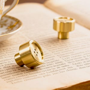 Golden Dresser Knob, Brass Button Pulls, Drawer Furniture Hardware