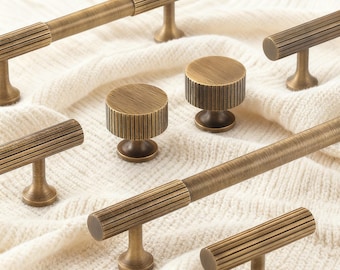 Manijas de latón para armarios, tiradores para armarios de cocina, pomos y tiradores para puertas de armarios.