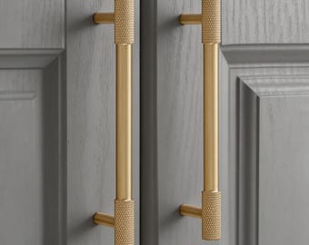 Tiradores de latón para armarios, manijas para armarios de cocina y pomos para cajones de tocador.