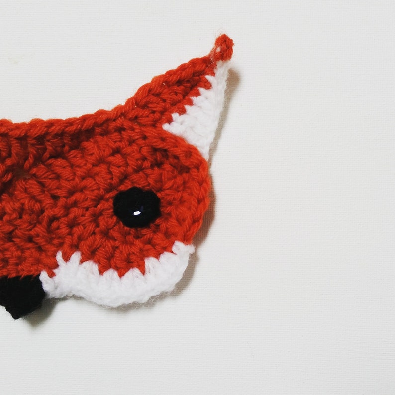Applique Crochet Fox Face Pdf Pattern | Etsy