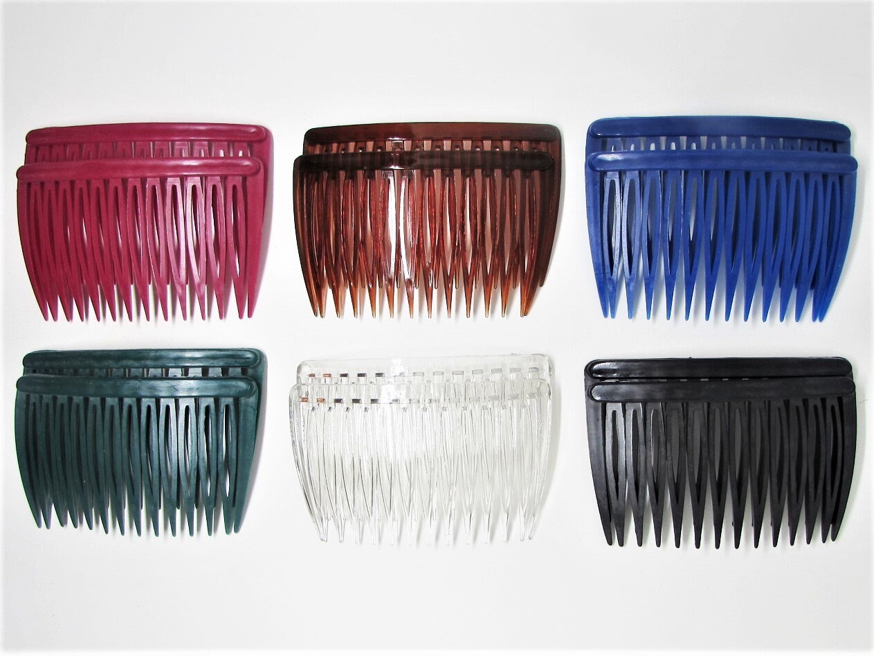 Vintage GOODY Hair Side Comb Set of 2 for Thin or Thick Hair Etsy