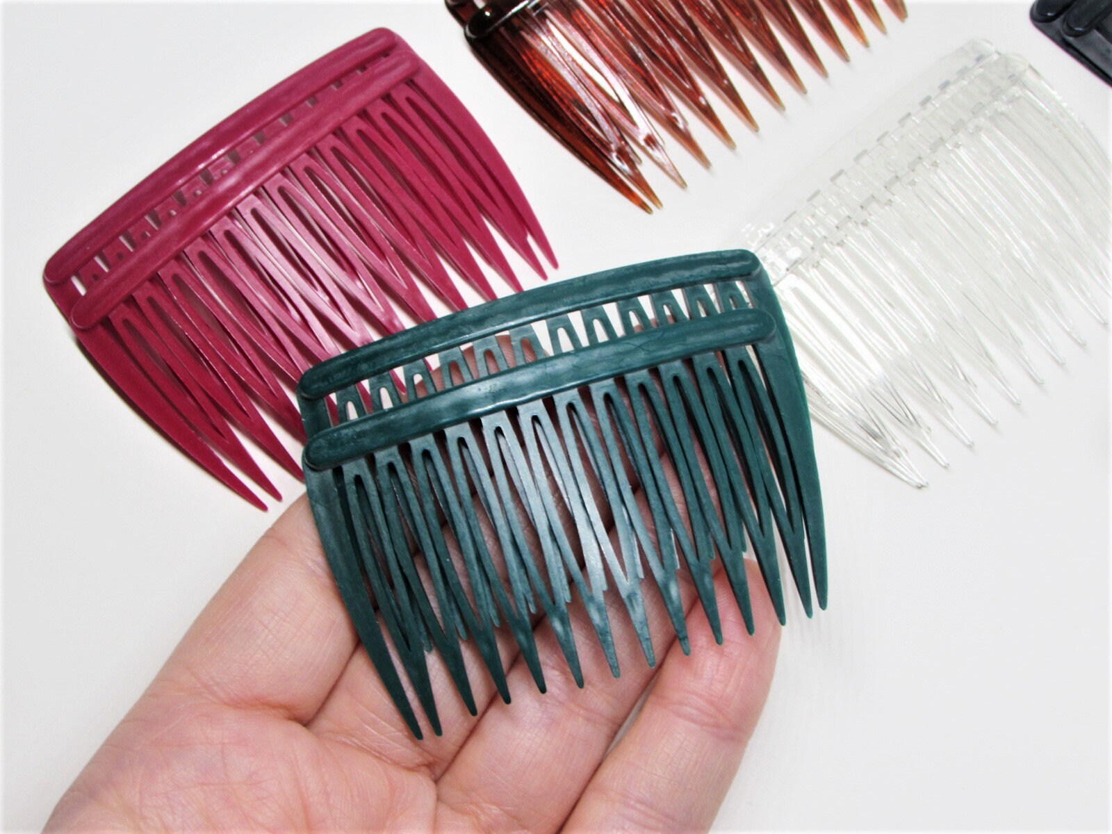 Vintage GOODY Hair Side Comb Set of 2 for Thin or Thick Hair Etsy
