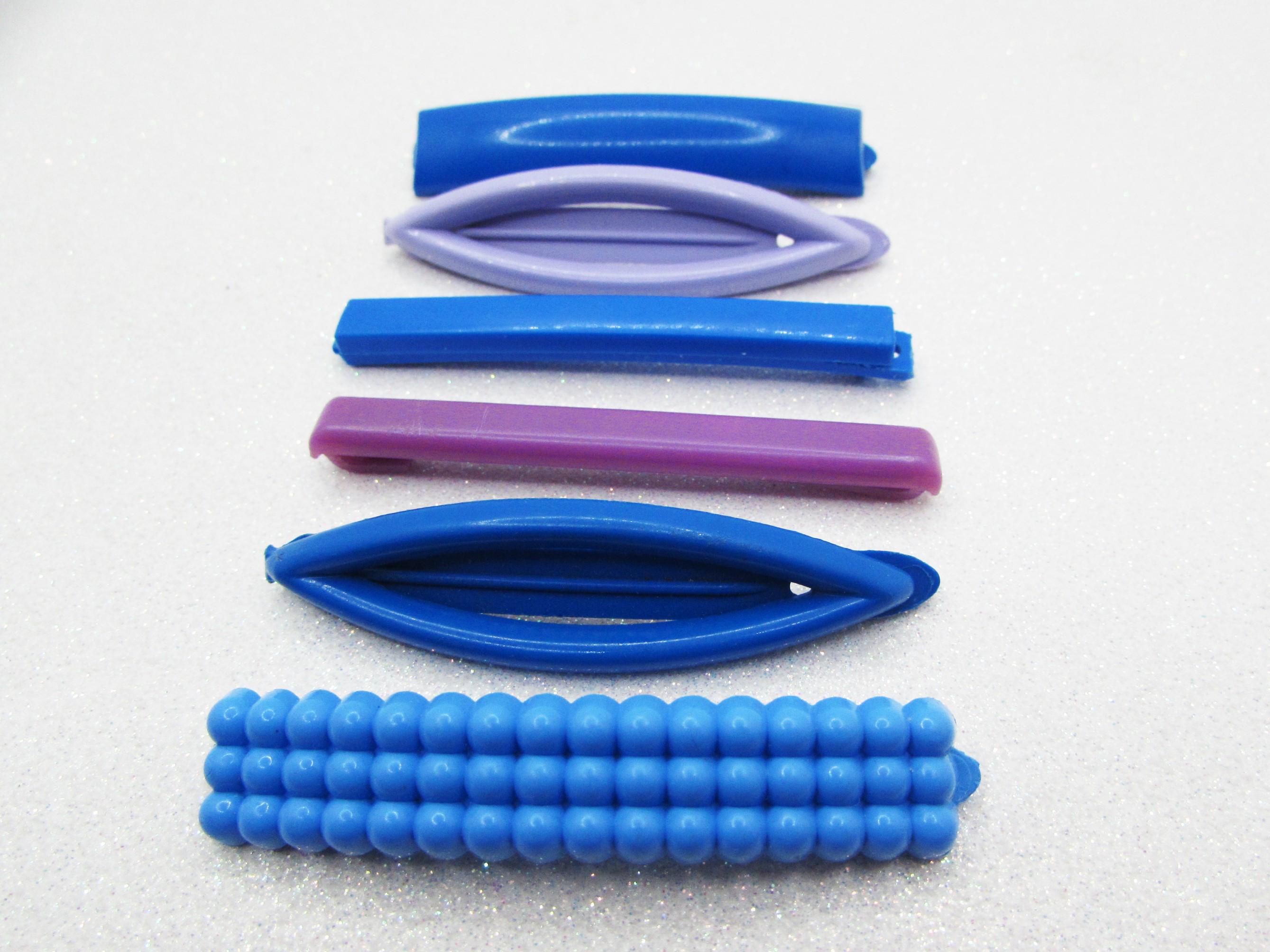 2 Goody Stay Tight Vintage Vtg Clasp Clip‎ Hair Barrettes 2.5” USA BLUE 2 Goody Stay Tight Vtg Clasp Clip Hair Barrettes 3” USA NAVY  main image 3