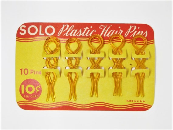 24 Vintage 1950s Bobby Pins 1-7/8 Long Metal Hair Pins Brown, Black or  Silver Formal Updo Bun Pins Thin or Thick Hair Womens Accessory 