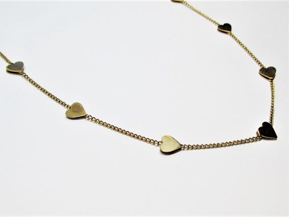Dainty Vintage 1970's Gold Plated Chain Necklace … - image 4