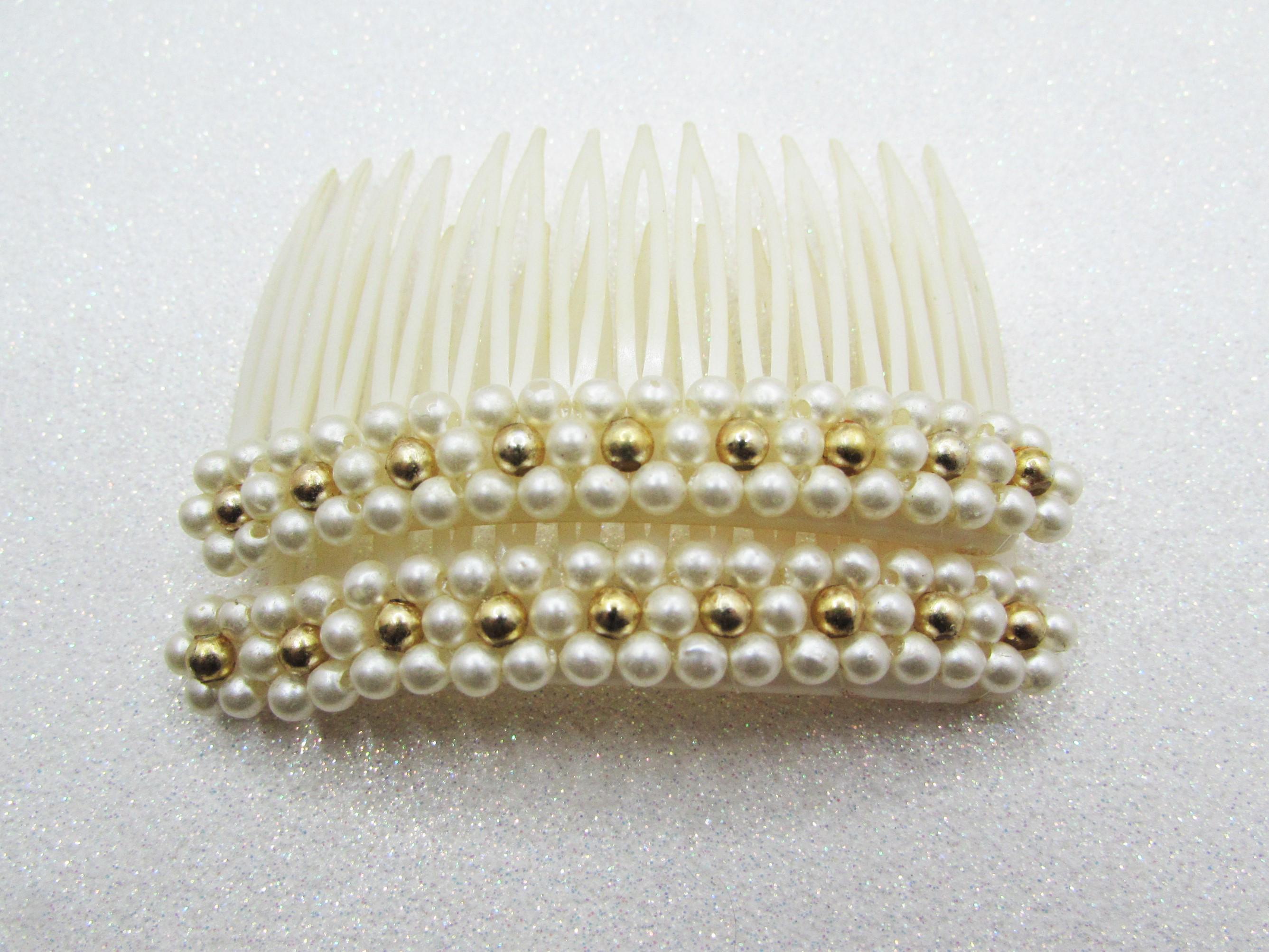 Pearl Plastic Side Combs - Etsy display picture 1