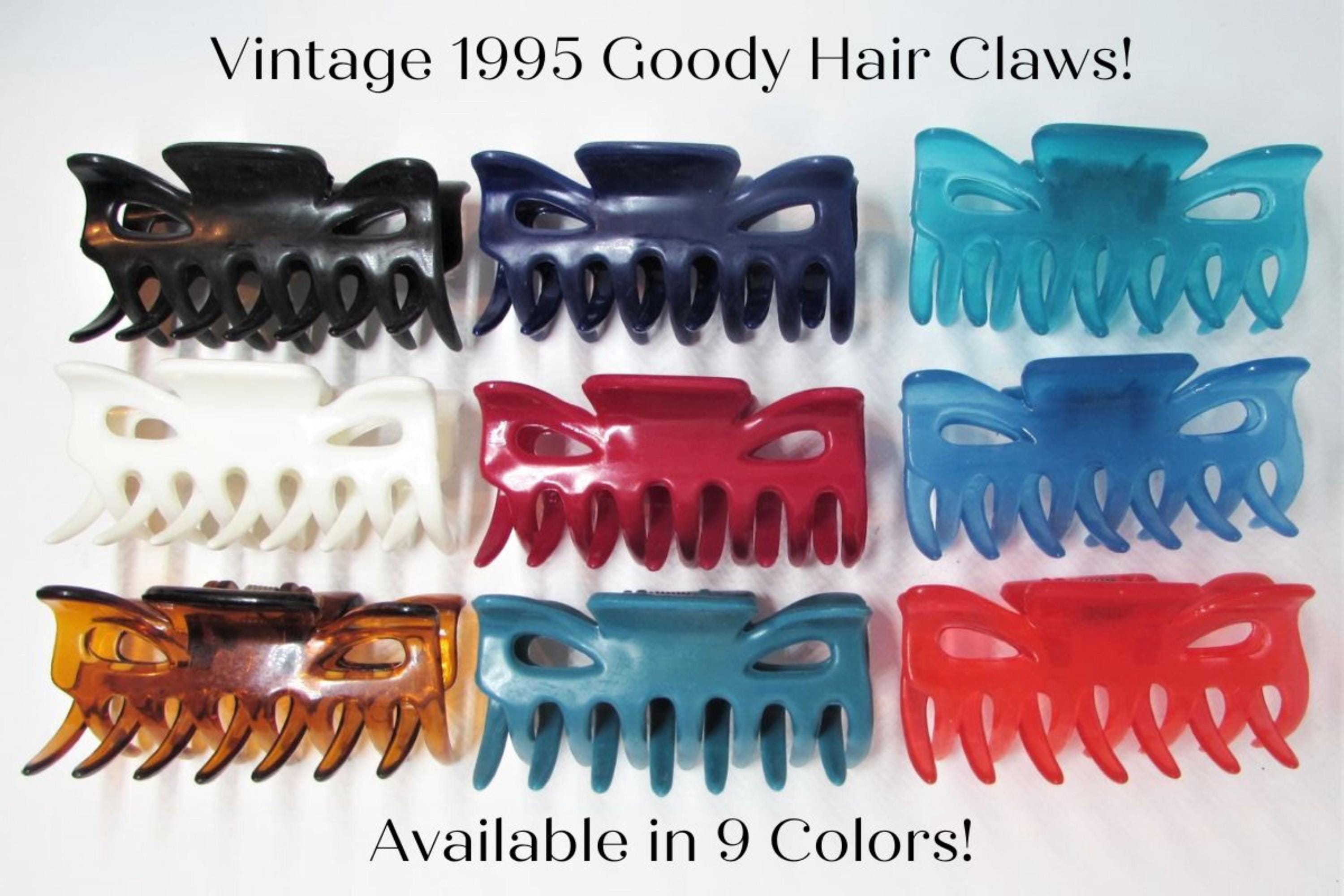 One (1) Vintage 1995 Goody Hair Claw- Colorful Red White  display picture 2