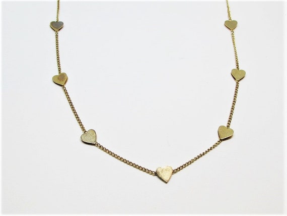 Dainty Vintage 1970's Gold Plated Chain Necklace … - image 2