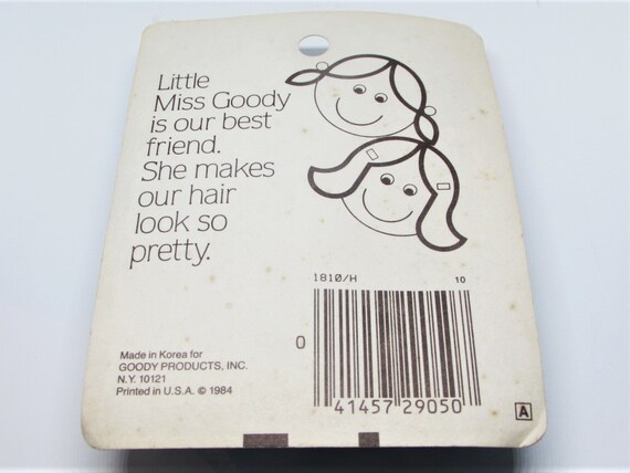 Vintage 1980s Little Miss GOODY Small Pony Tail H… - image 4