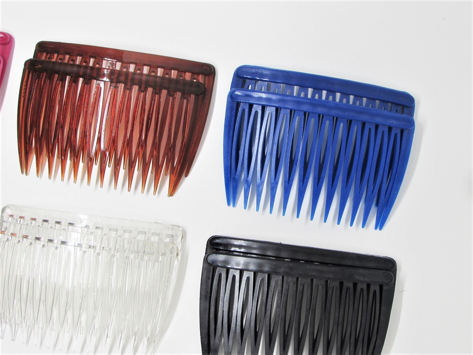 Vintage GOODY Hair Side Comb Set of 2 for Thin or Thick Hair Etsy