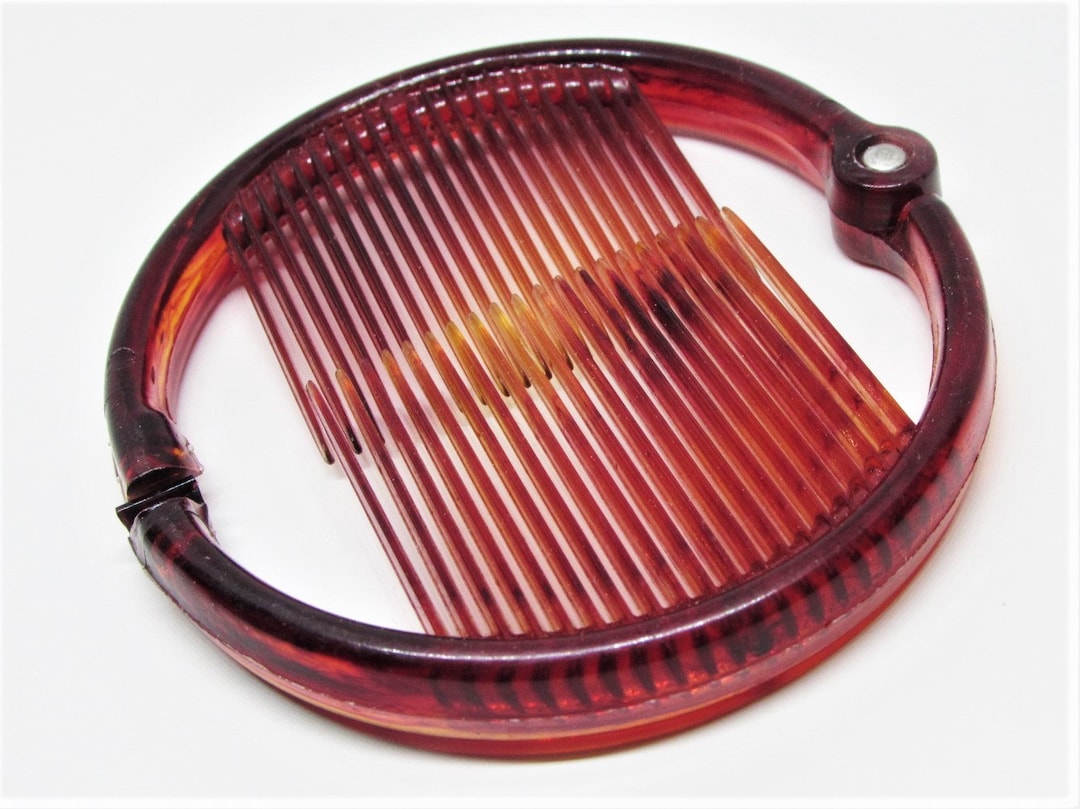 Vintage 1940's ring Comb / pony Tail Circle Comb Ponytail Holder