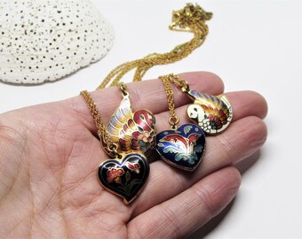 ★VINTAGE HOLLYWOOD★ Colorful Heart Necklace MUSINSA | VINTAGE HOLLYWOOD Colorful Heart Necklace_VH2313NE008B