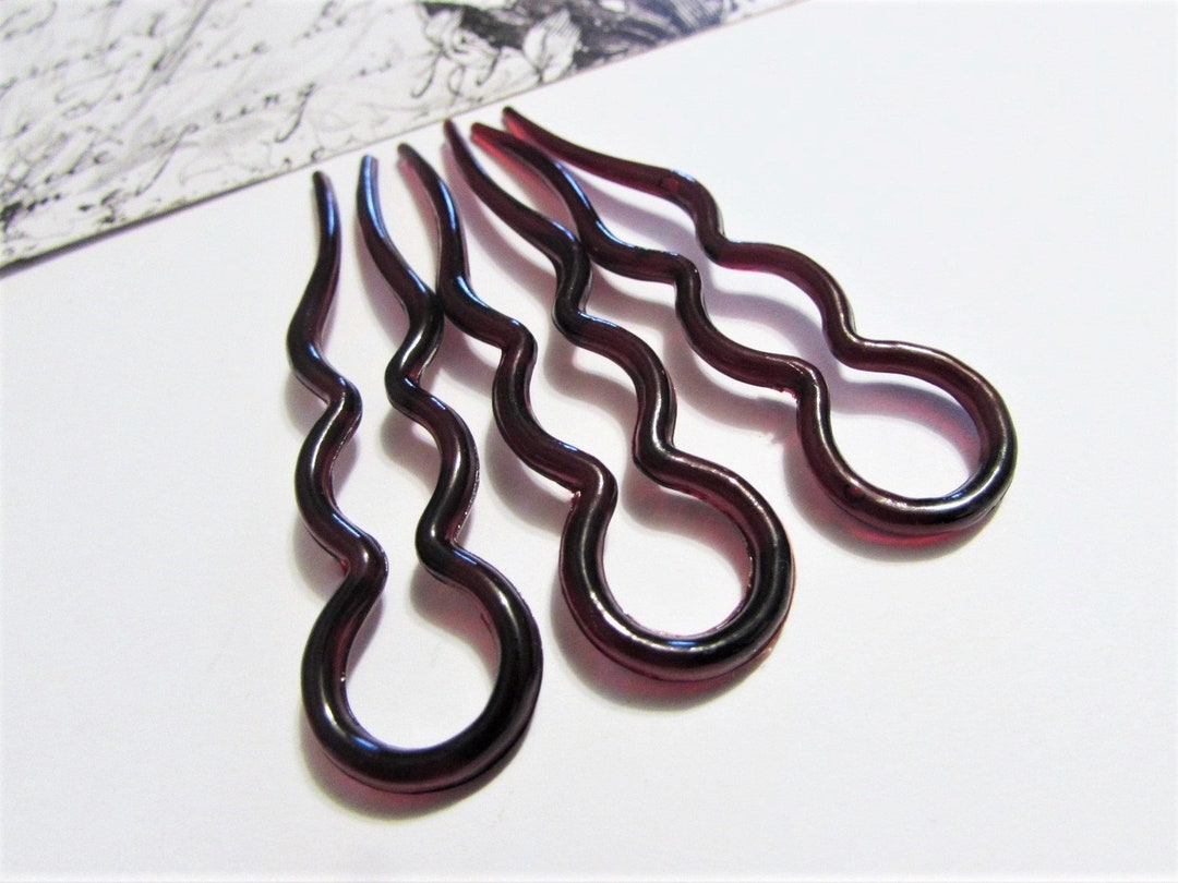 20 Pieces Grip Hair Pins U Shaped Hair Pin French Simple Fast Spiral Hair  Braid Twist Styling Clip Pin for Lady Girl Women, Black and Brown