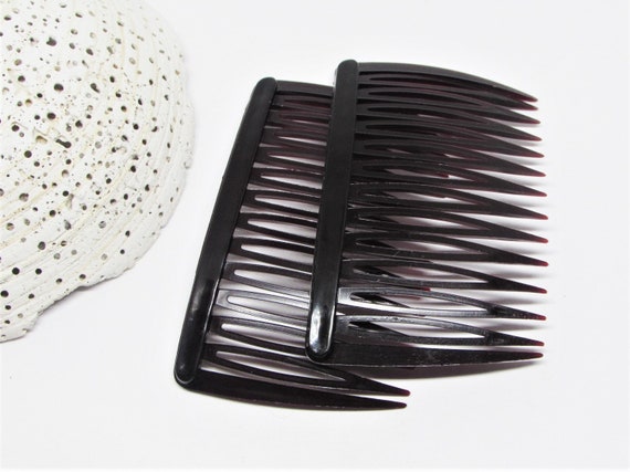 One (1) Pair of Vintage 1989 GOODY Hair Side Comb… - image 3
