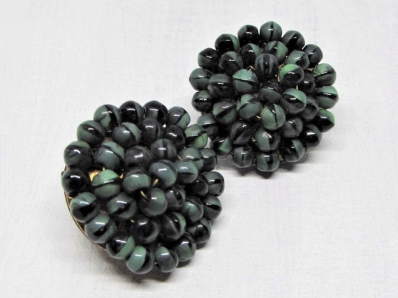 RARE Vintage Designer VOGUE Emerald Green & Black… - image 3