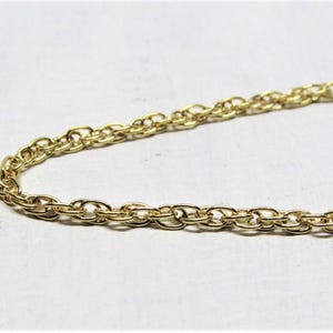 Vintage Mens Gold Chain Necklace, Thick Chunky Gold Twisted Rope Chain, Gold Mens Necklace, 18&quot; Inch, 1980s Jewelry, Gift for Boyfriend Him