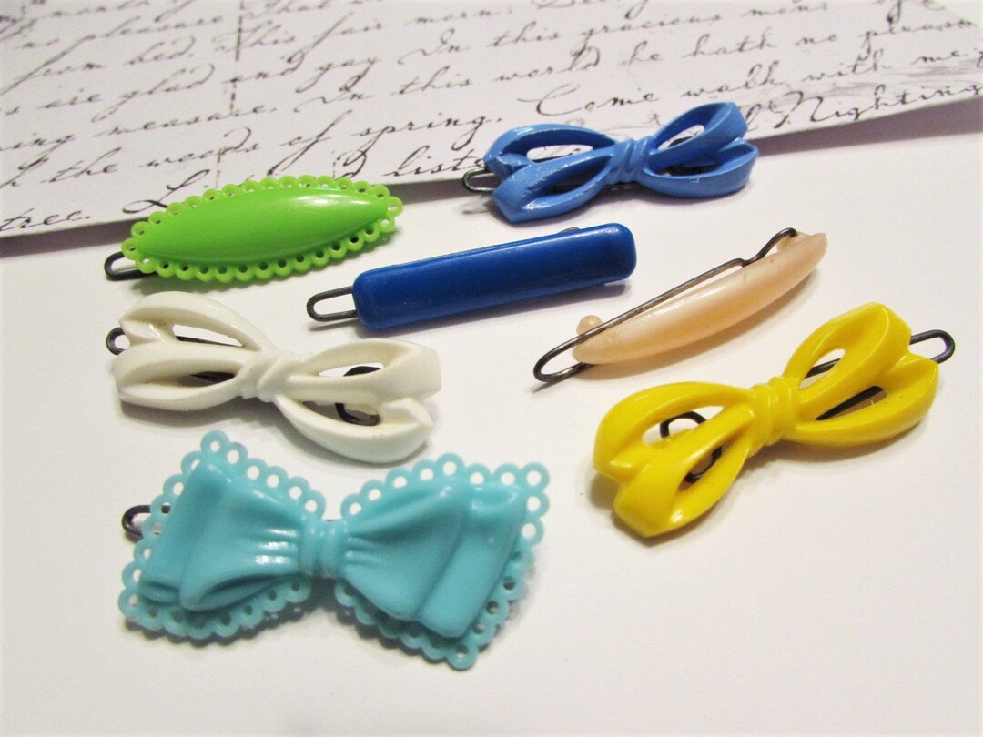 Vintage 1970s GOODY Snap Tight Kids Hair Barrette Set Etsy