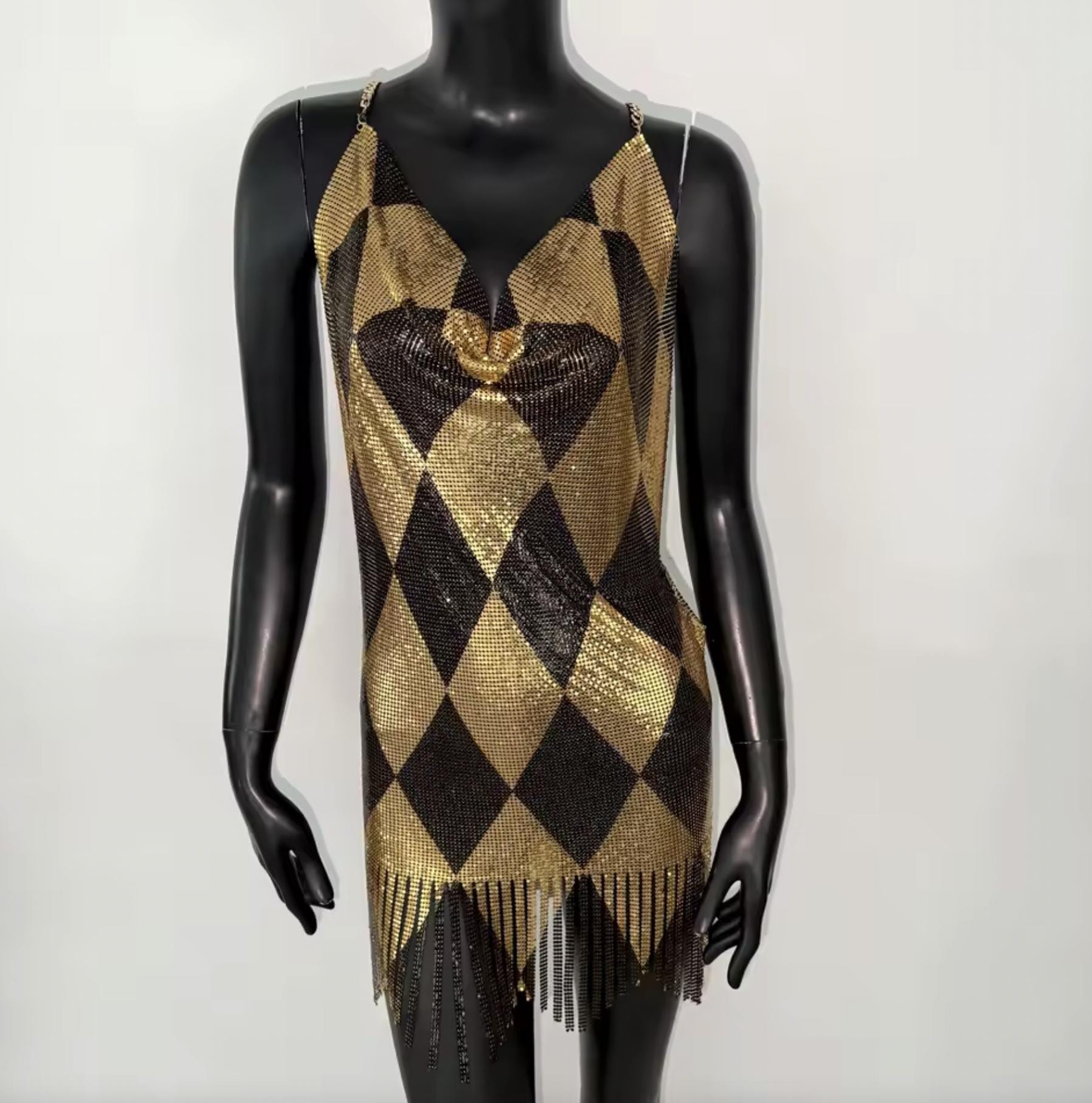 harley quinn dress black and gold Harley Quinn Diamond Club Dress Gold Black Suicide Squad Jewelry Wig Cosplay Costume Comic Con