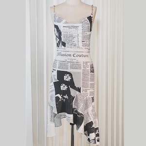 Carrie Bradshaw Newspaper Dress - Etsy Carrie Bradshaw Newspaper Dress - Etsy