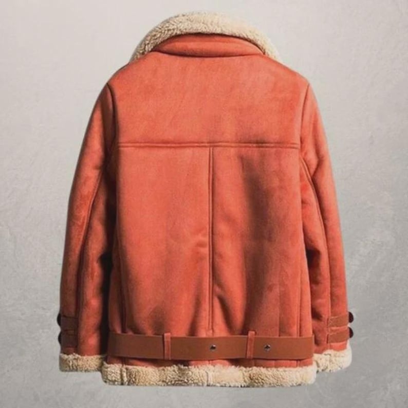 Shearling Suede Bikerjacka - Damskinnkappa bild 3