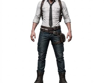 PUBG Inspired Tactical Cosplay Costume | Battle Royale Gaming Outfit