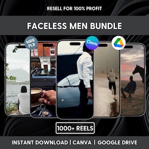 Faceless Men Reels Bundle – Masculine Content (Digital Download)