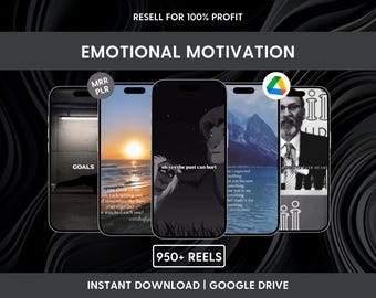 Paquete de más de 950 videos emotivos y motivadores / Videoclips inspiradores para redes sociales / Paquete para creadores de contenido