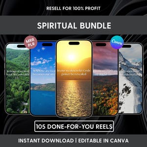 Spiritual Reels Bundle: Motivational Nature Videos with Quotes (Digital Download)