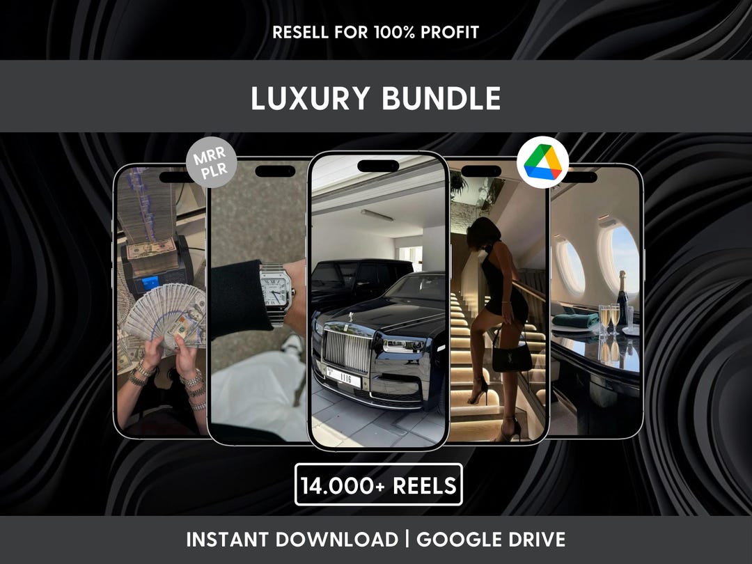 14,000+ Luxury Video Clips Bundle – Social Media Lifestyle Footage (Digital Download)