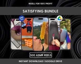 500 Satisfying ASMR Reels Bundle – Social Media Content | Digital Download